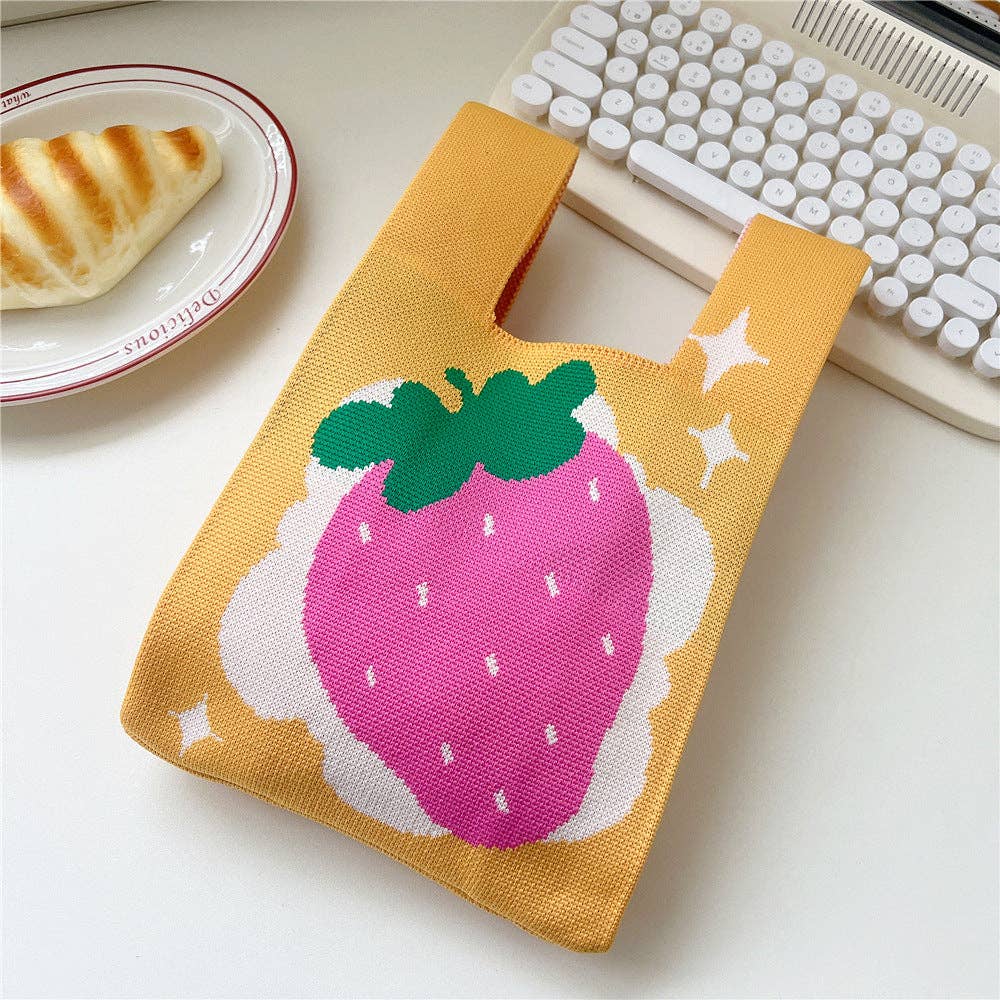 Strawberry Yellow Dainty Tote