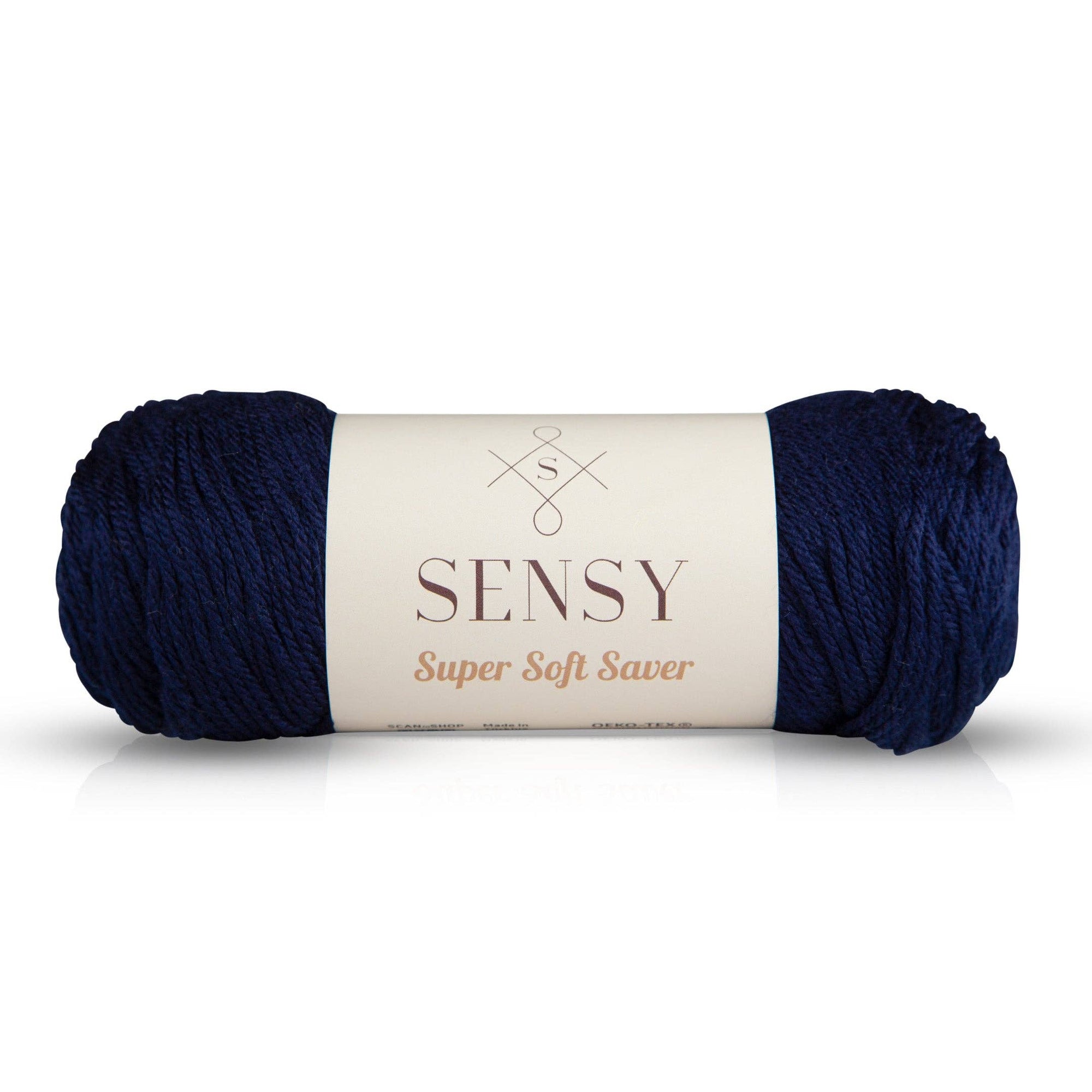 Sensy Super Soft Saver Yarn, 3.5 oz, 190 Yards, Gauge 4 Medium
