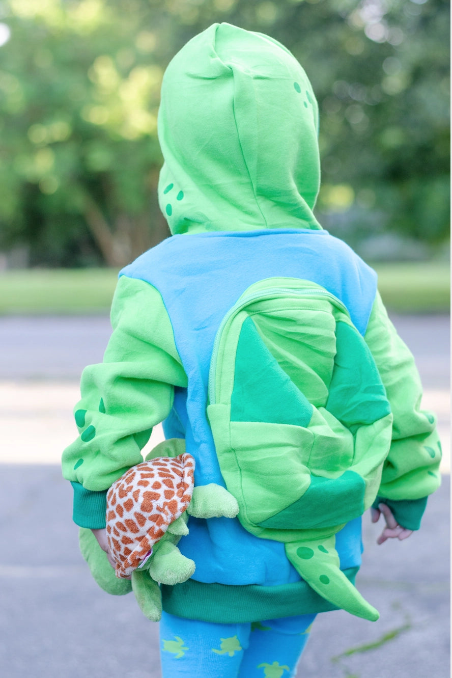 Sea Turtle 3D Backpack Hoodie