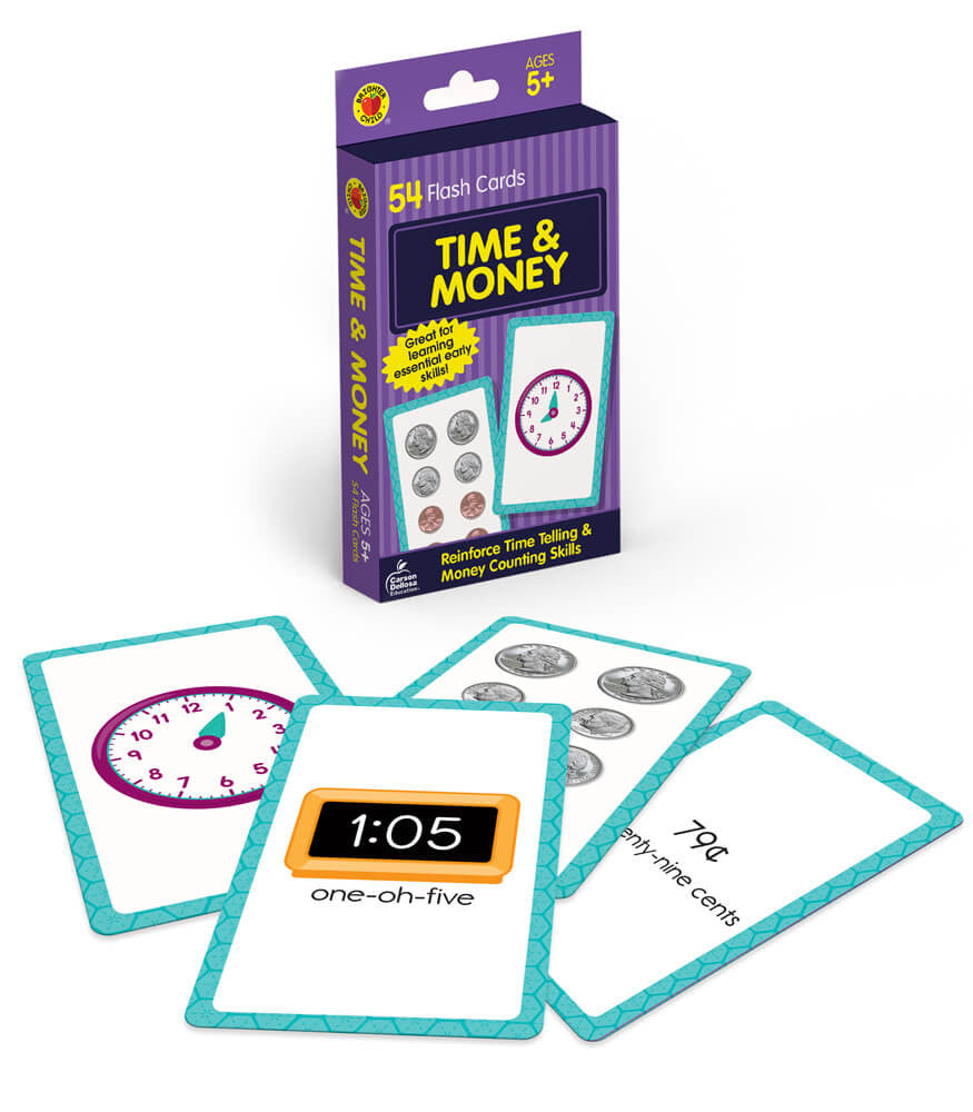 Time & Money Flash Cards Grade K-3