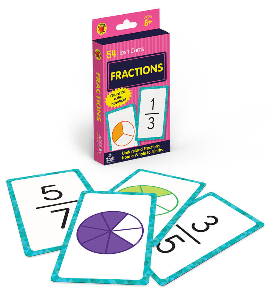 Carson Dellosa Fractions Flash Cards