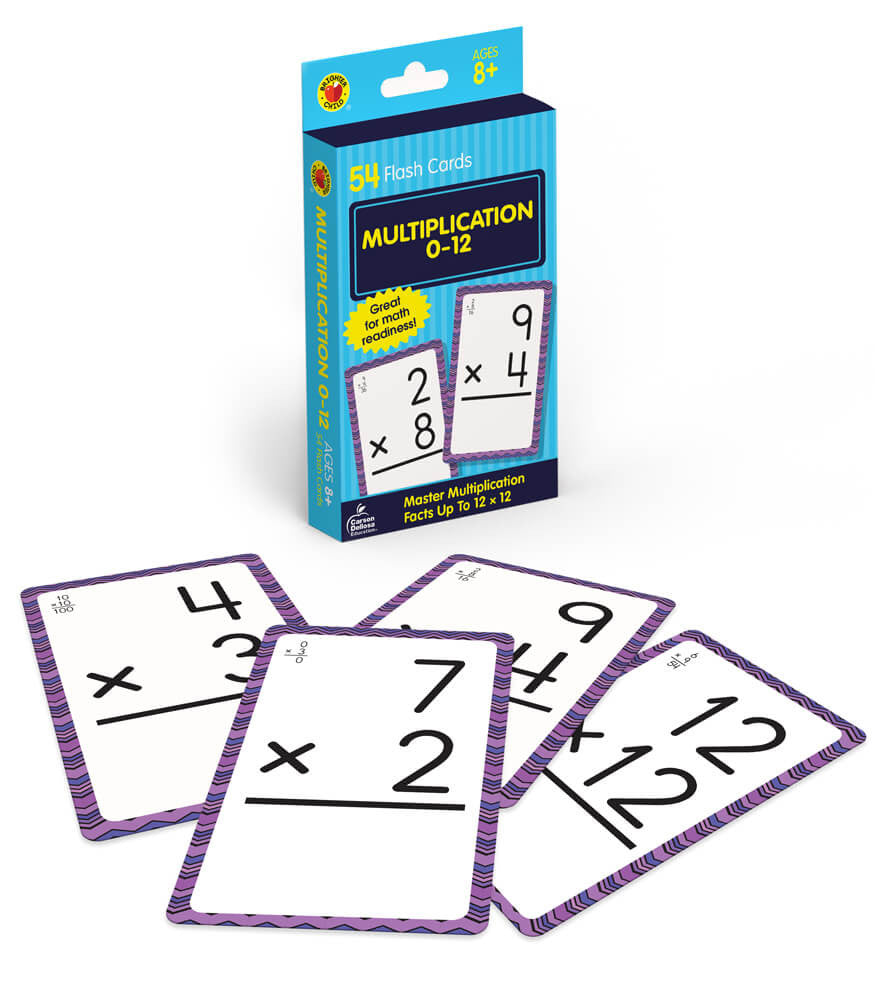 Multiplication 0-12 Flash Cards Grade 3-5