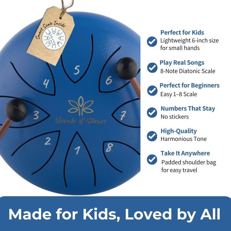 Magic Calm Drum – Steel Tongue Drum Gift Set with Storybook