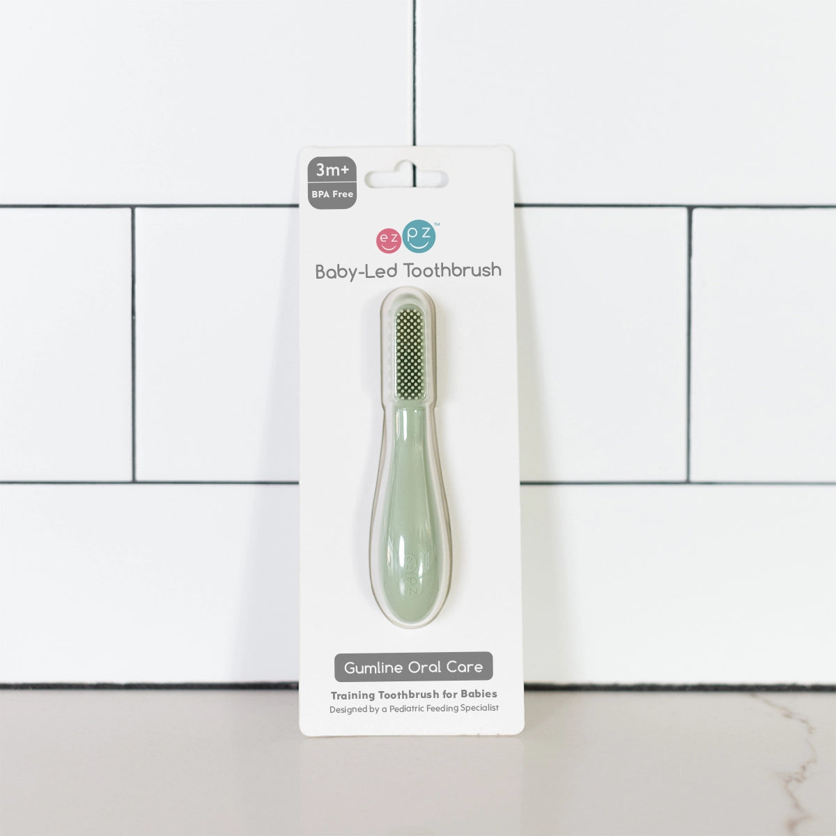 ezpz Baby-Led Toothbrush - Sage