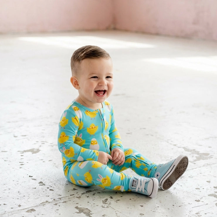 Easter Chicks Convertible Footie