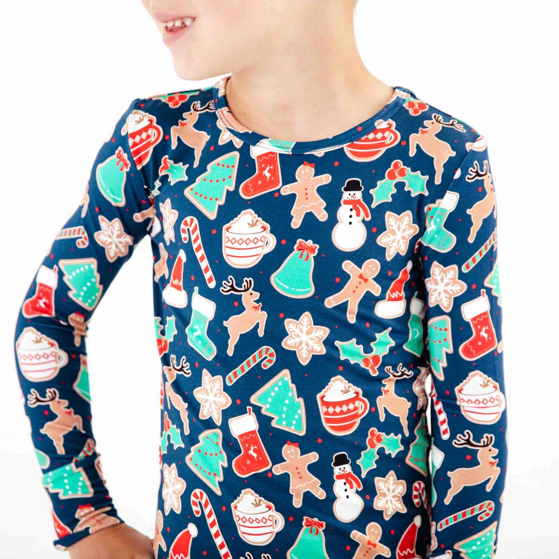 Baking Memories Two Piece Pajamas Set - Navy