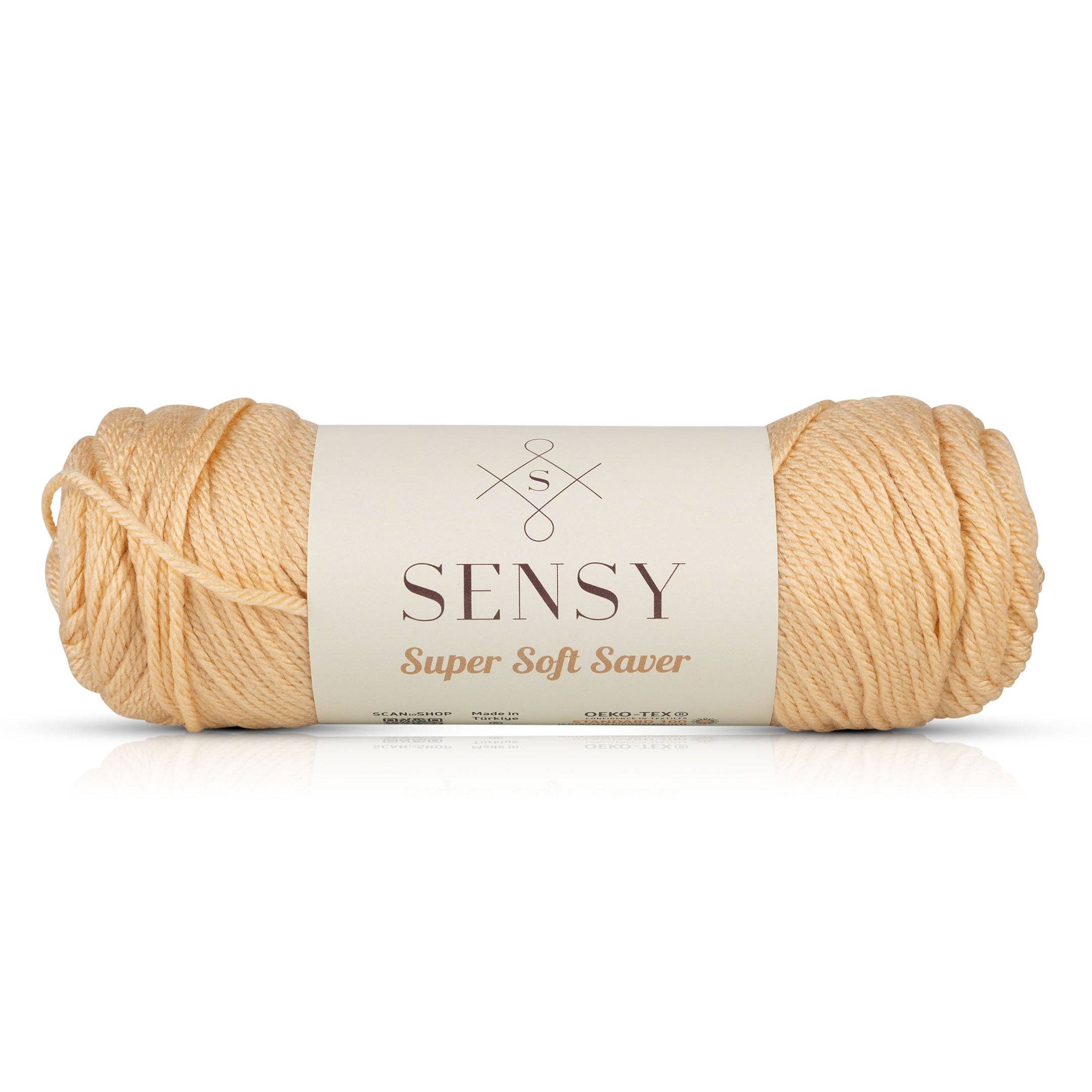 Sensy Super Soft Saver Yarn, 3.5 oz, 190 Yards, Gauge 4 Medium