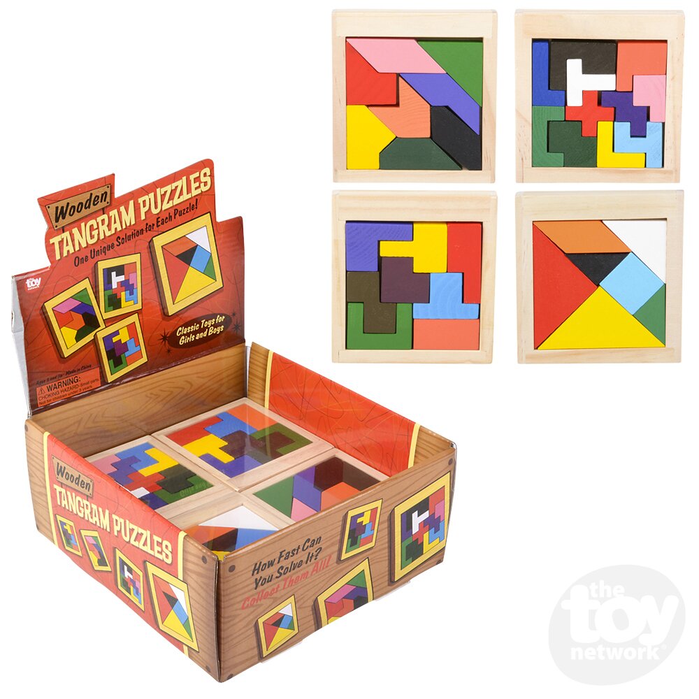 4" Wooden Tangram Puzzle