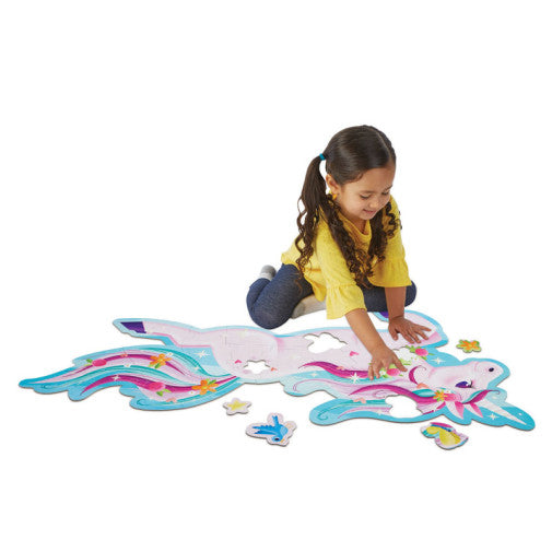 Shimmery Unicorn Floor Puzzle