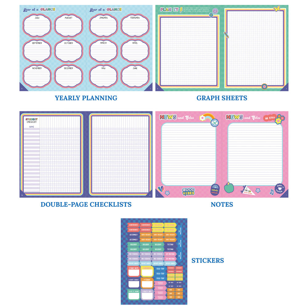 We Stick Together Teacher Planner Spiral