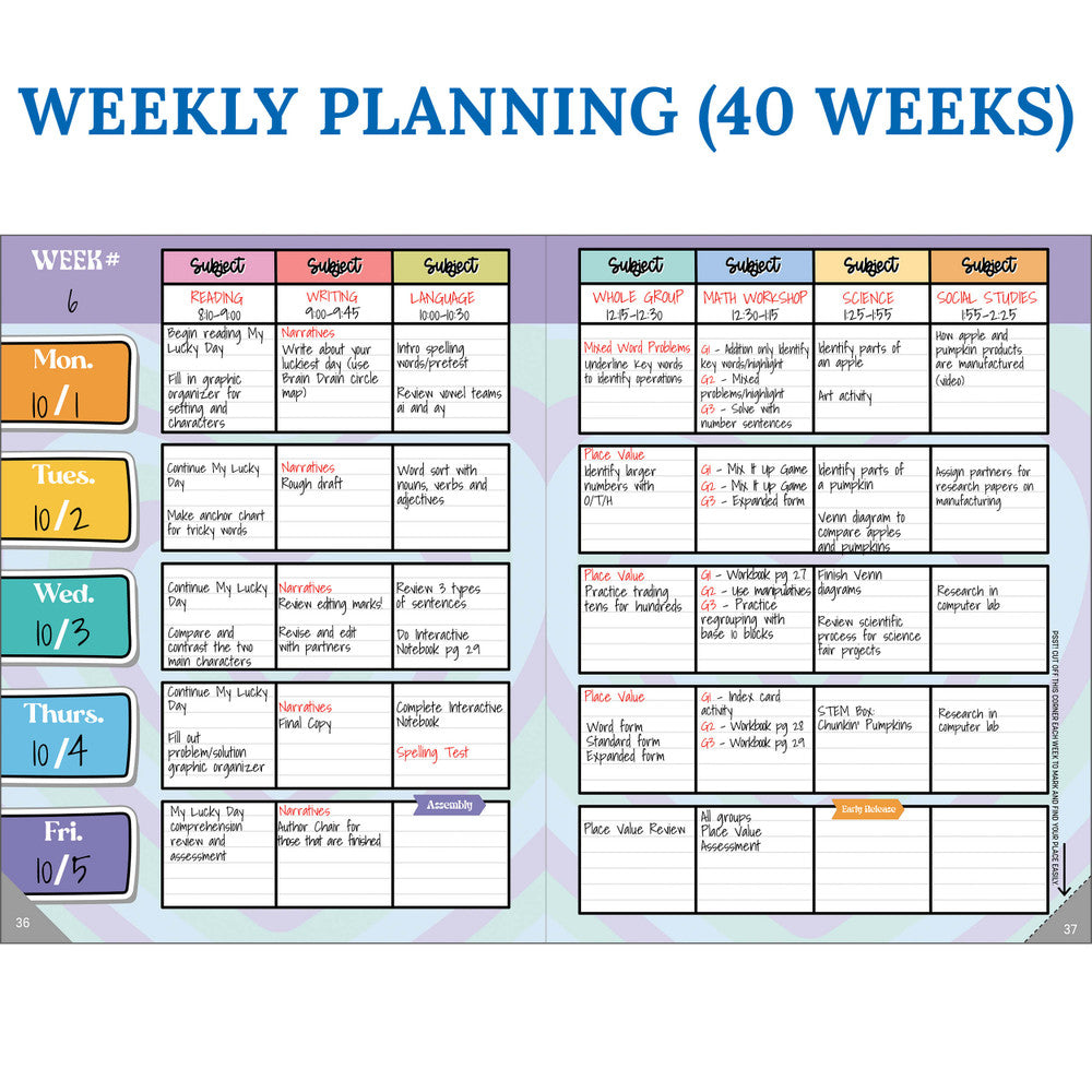 Retro Remix Teacher Planner