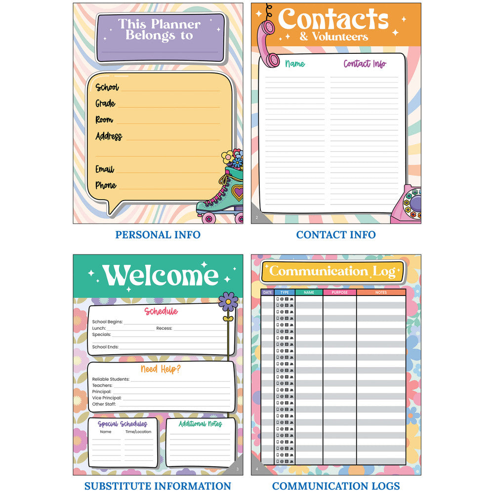 Retro Remix Teacher Planner