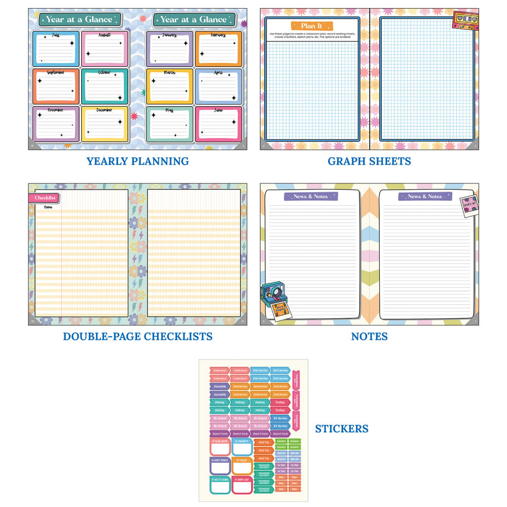 Retro Remix Teacher Planner
