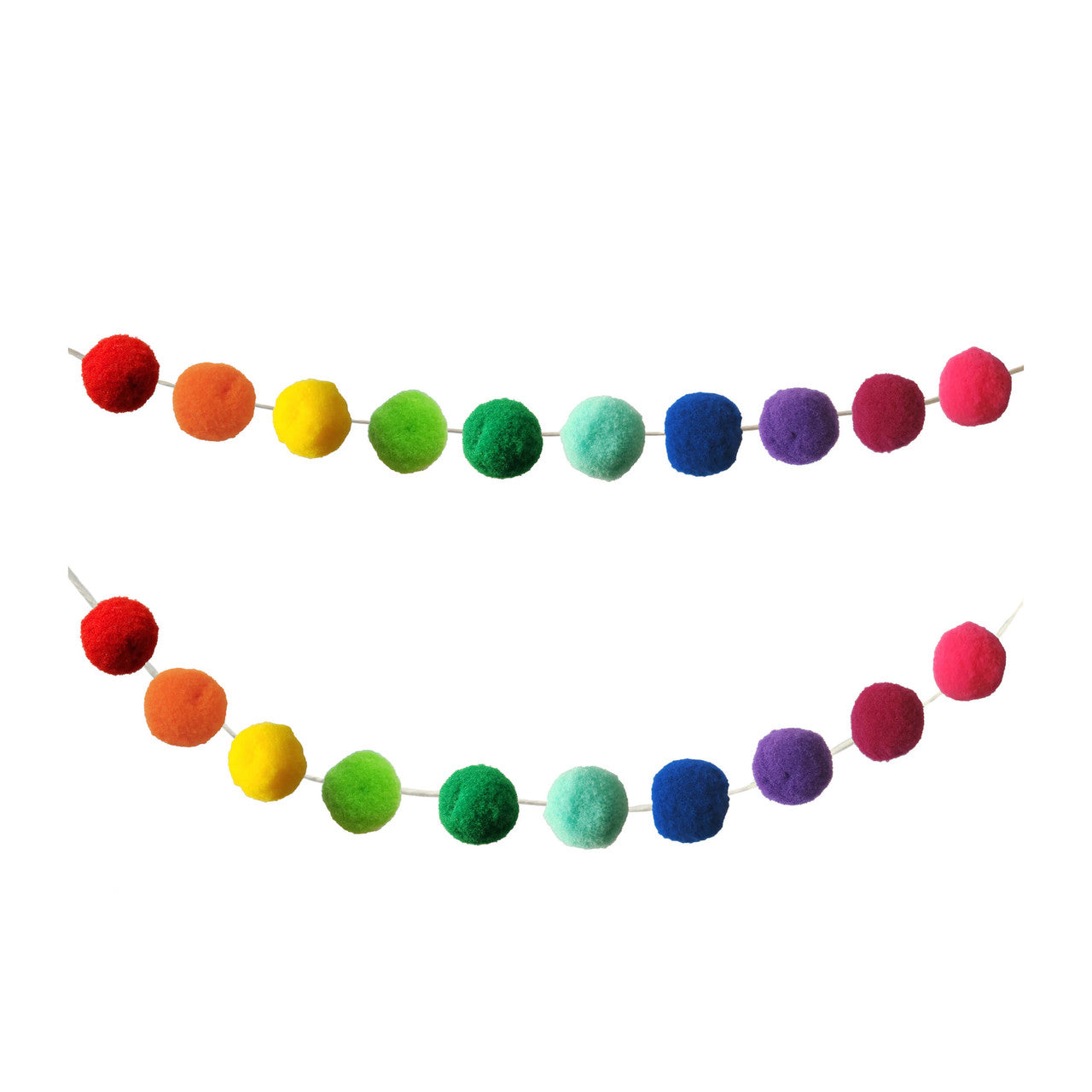 Rainbow Pom Pom Garland