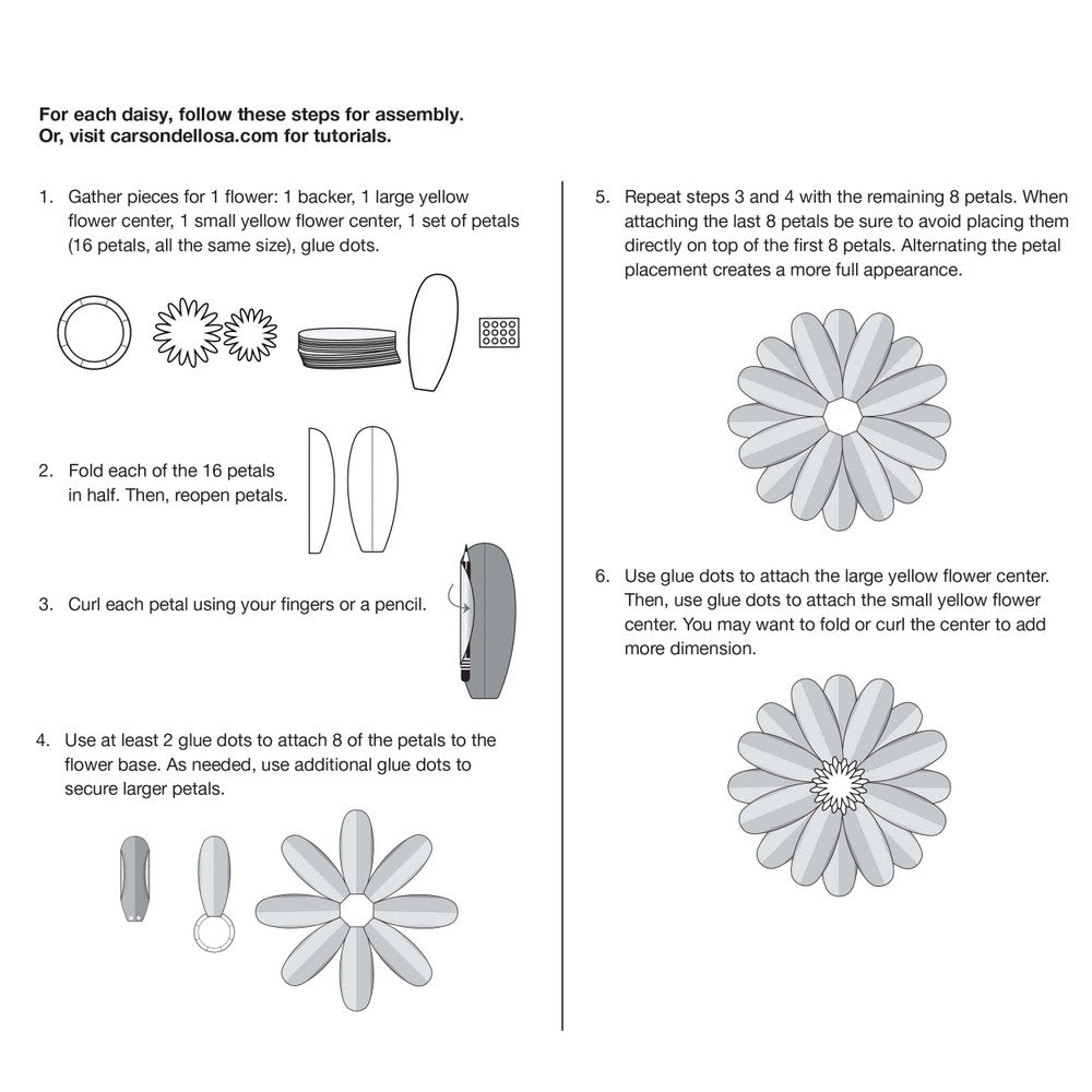 Retro Remix Daisies Dimensional Accent