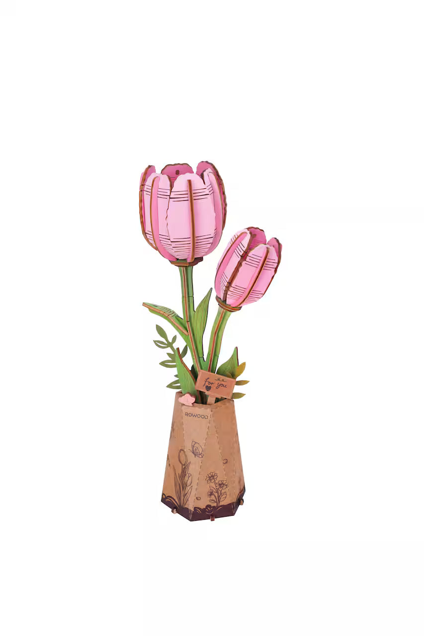 Wooden Craft Kit - Pink Tulip