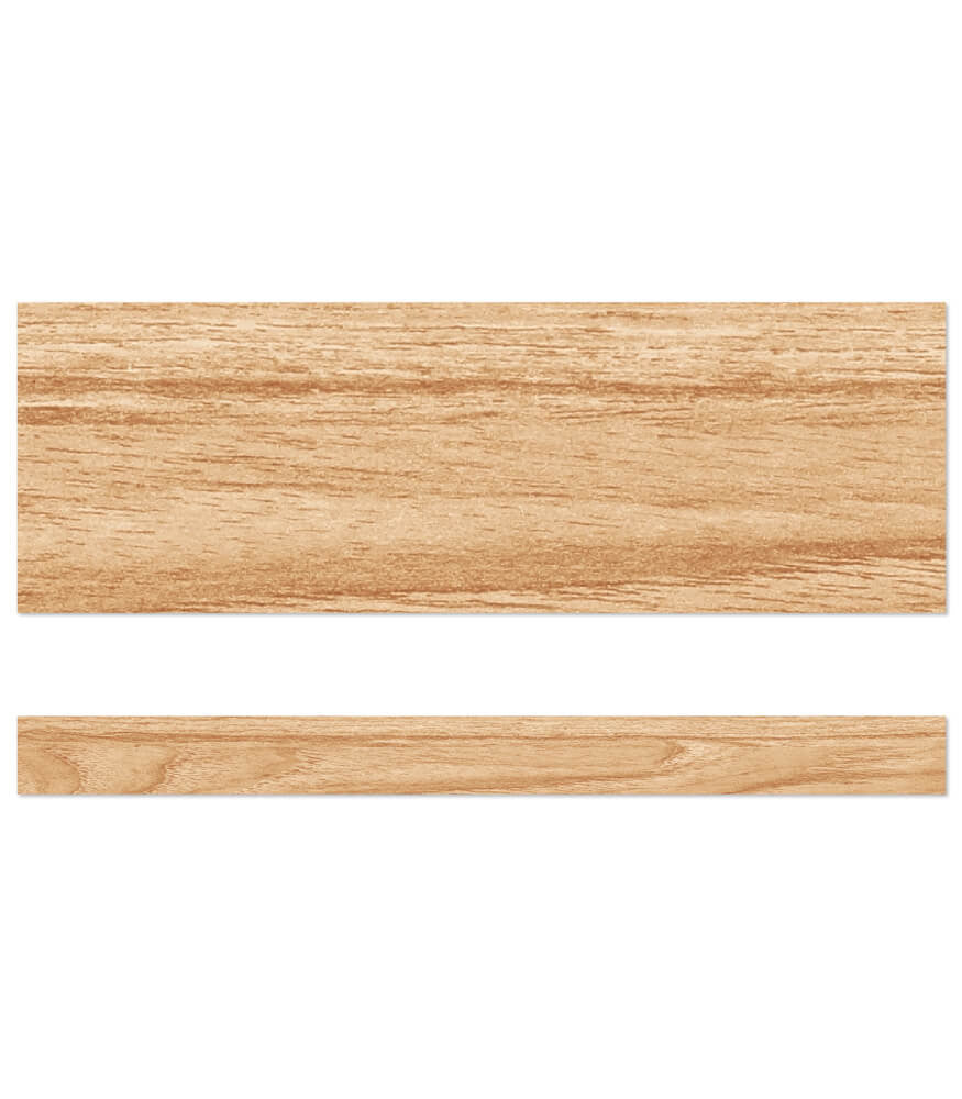 Grow Together Light Wood Grain Straight Bulletin Board Borders