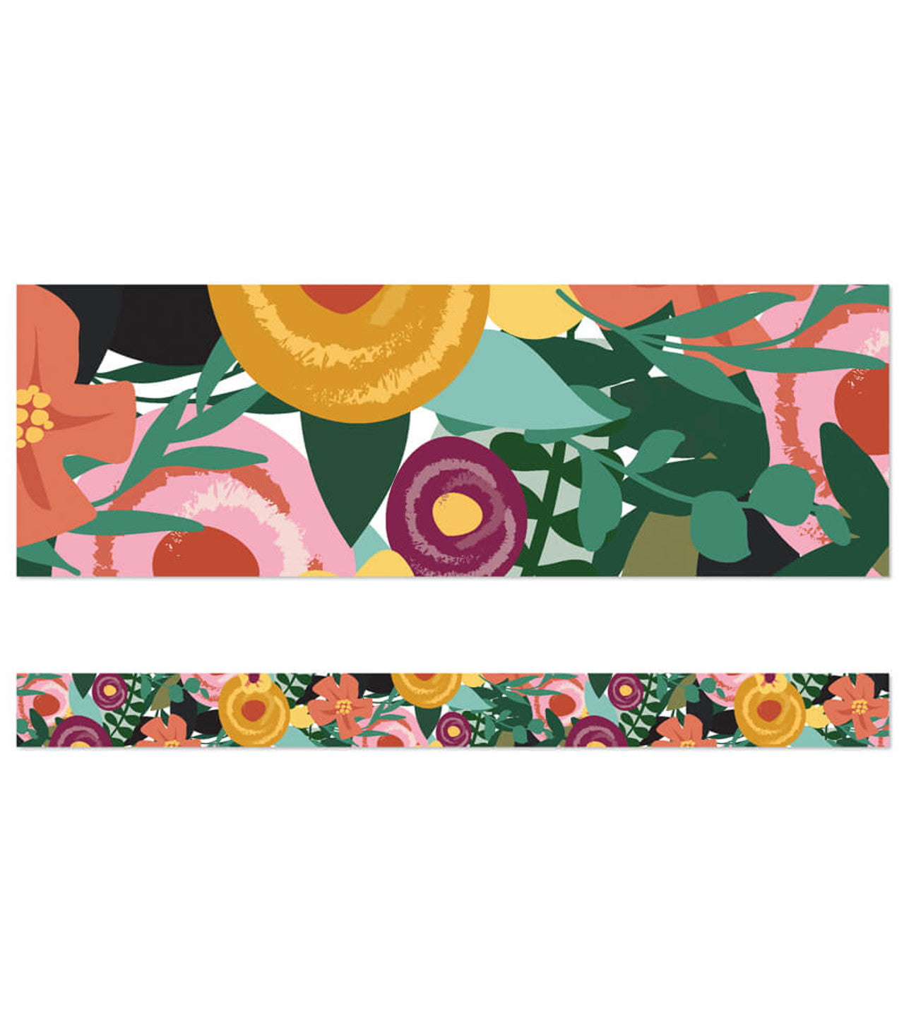Grow Together Floral Straight Border