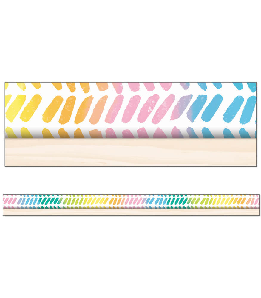 Creatively Inspired Watercolor Chevron Straight Border