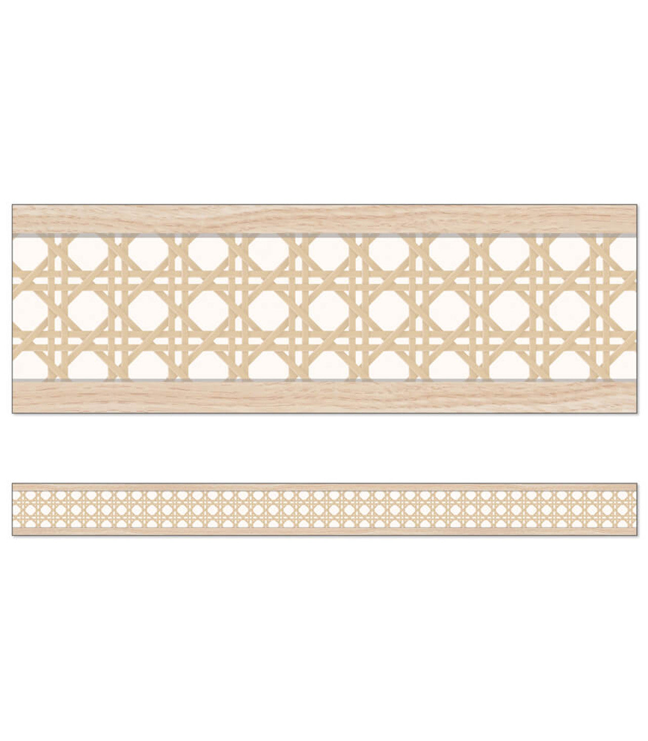 Woven Cane Straight Bulletin Board Borders