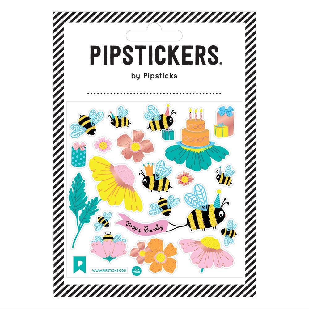 Happy Bee-Day Stickers