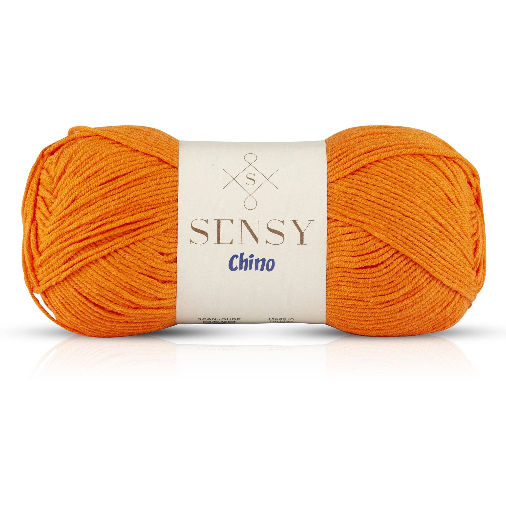 Sensy Chino Soft Cotton Yarn, 3.5 oz, 360 Yards, Gauge 2 Fine