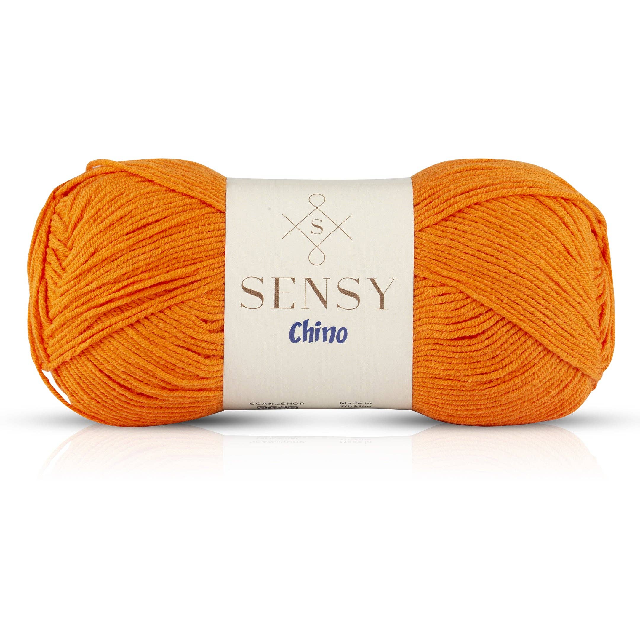 Sensy Chino Soft Cotton Yarn, 3.5 oz, 360 Yards, Gauge 2 Fine