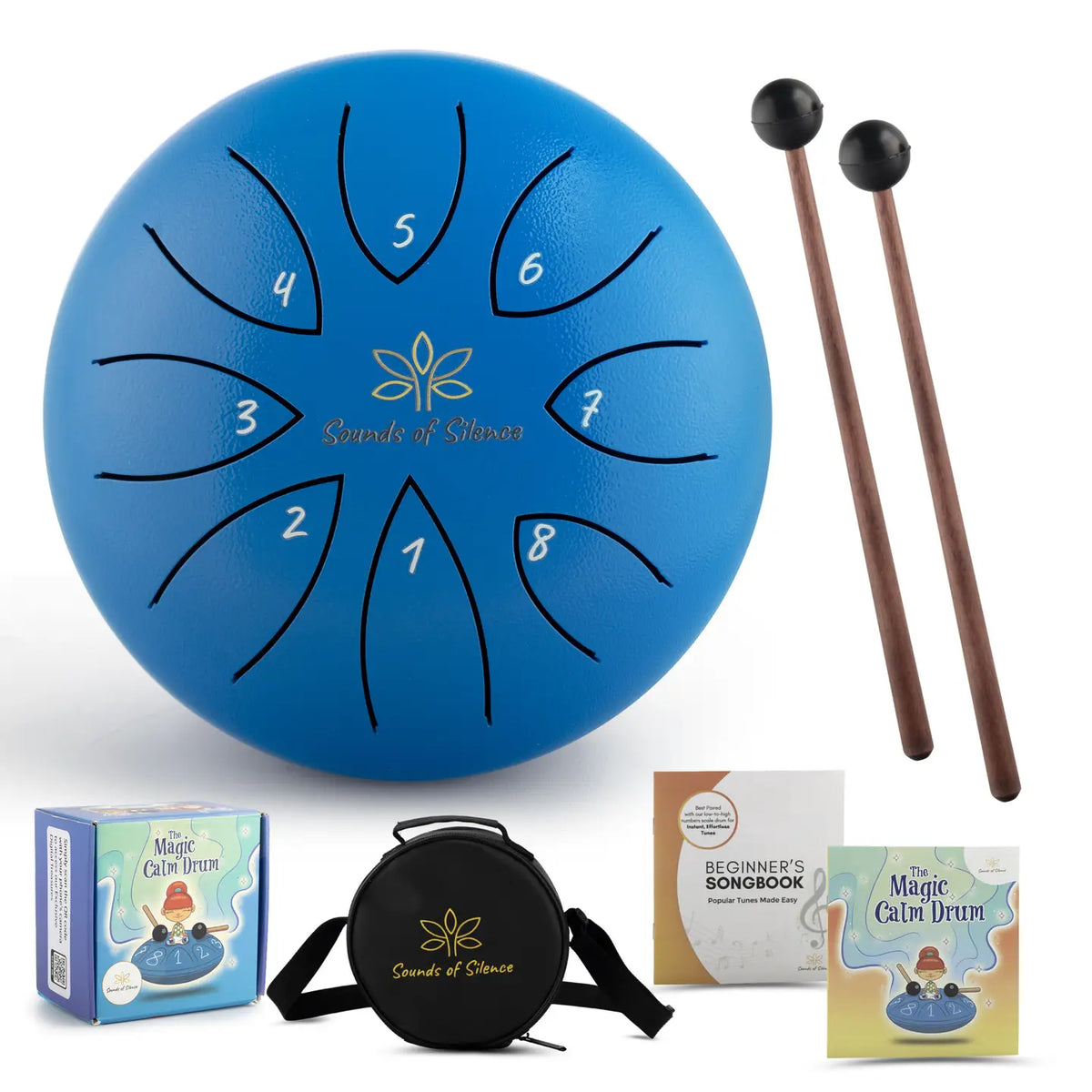 Magic Calm Drum – Steel Tongue Drum Gift Set with Storybook