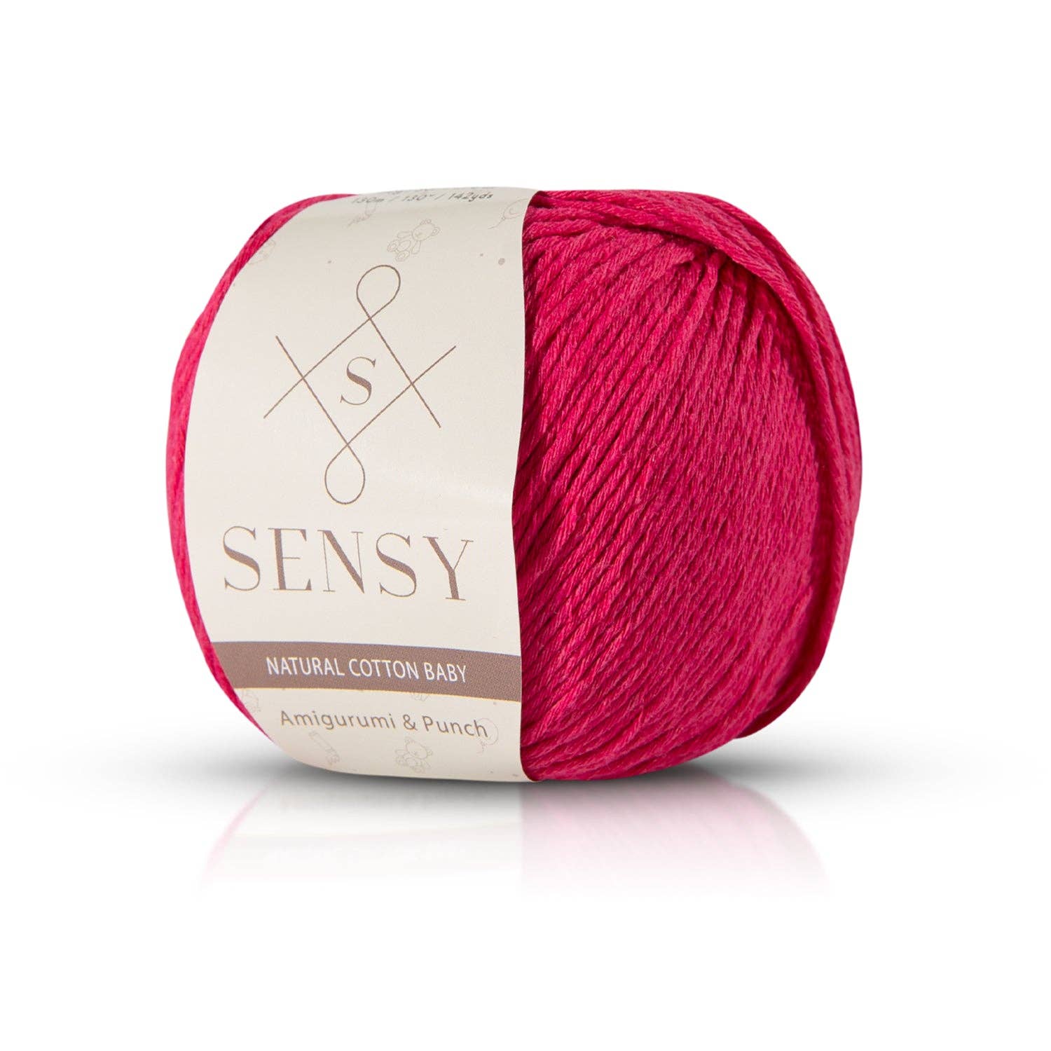 Sensy Premium Natural Baby Cotton 100% Cotton Yarn for Amigurumi Knitting and Crochet