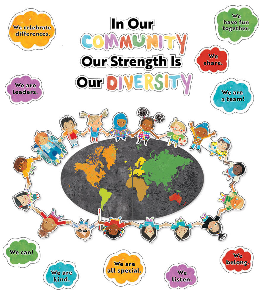 All Are Welcome - Strength Is Our Diversity Bulletin Board Set