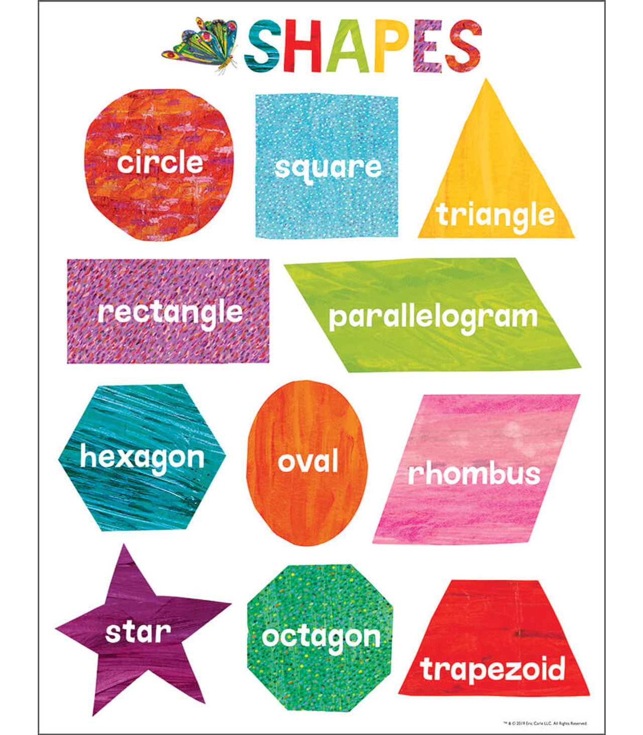 World of Eric Carle Shapes Chart Grade PK-2