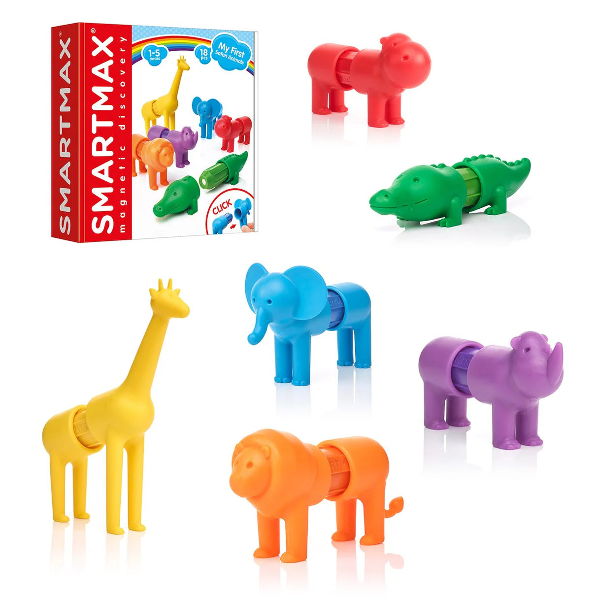 SmartMax My First Safari Animals STEM Magnetic Discovery Set