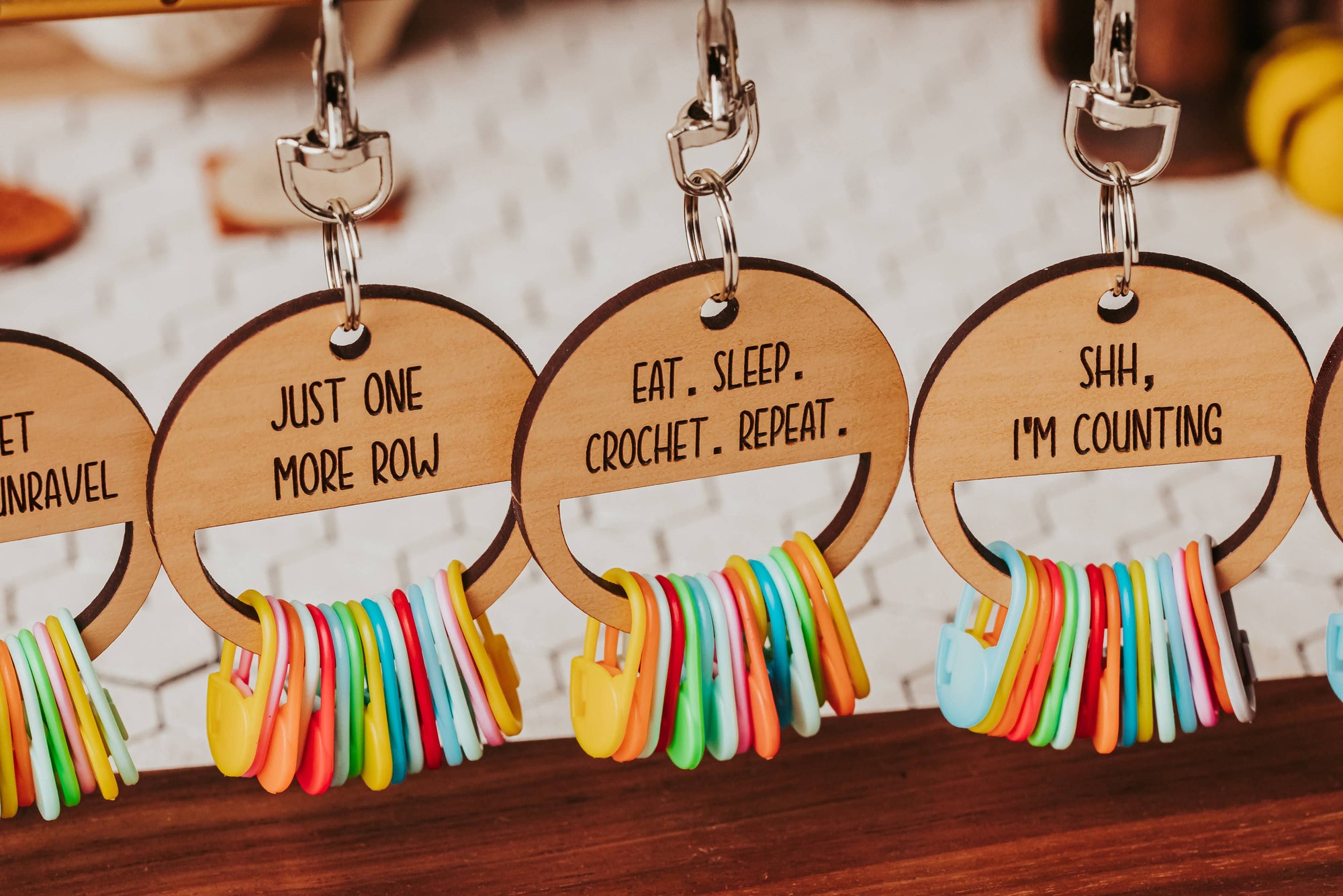 Stitch Marker Holder Keychain