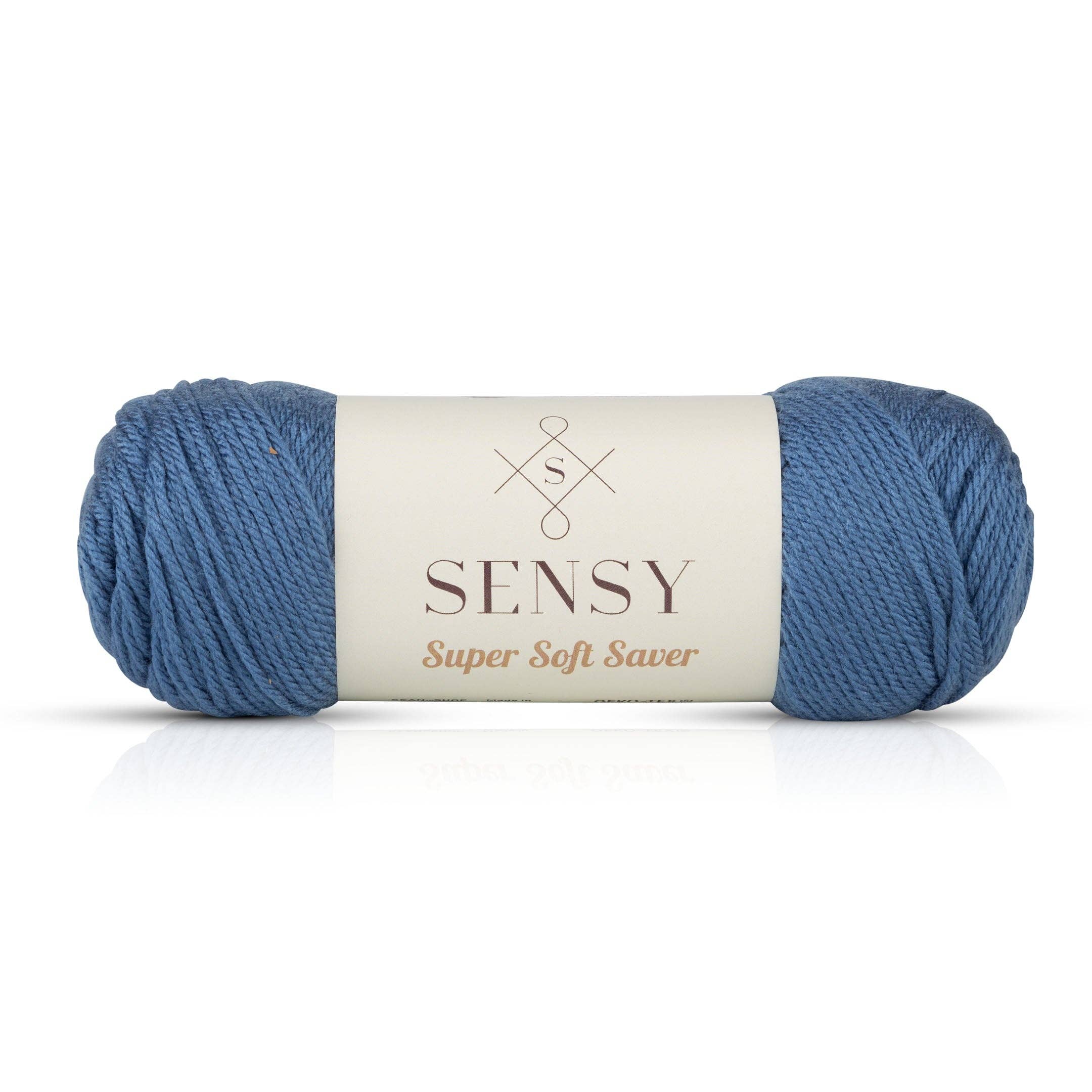 Sensy Super Soft Saver Yarn, 3.5 oz, 190 Yards, Gauge 4 Medium