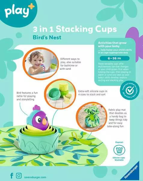Bird's Nest 3-in-1 Stacking Cups