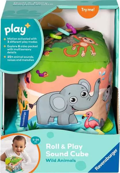 Wild Animals Roll and Play Sound Cube