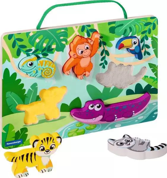 Ravensburger Touch & Play Jungle Wooden Puzzle