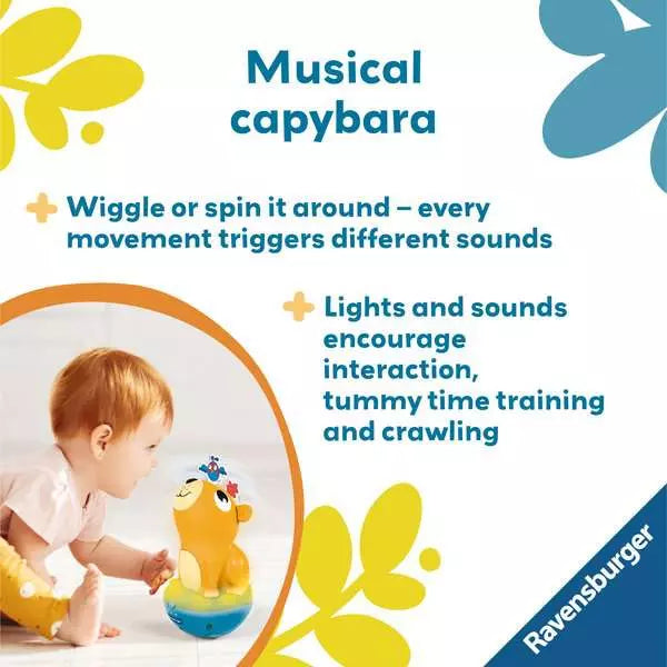 Push and Listen Roly Poly Capybara