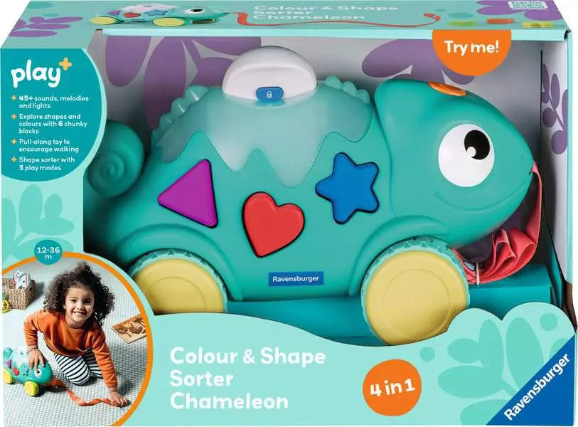 4-in-1 Color and Shape Sorter Chameleon