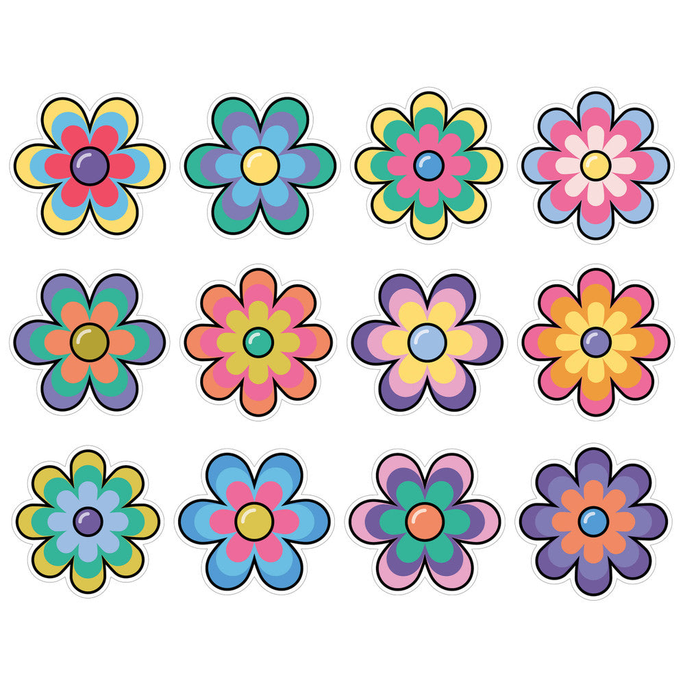 Retro Remix Jumbo Flowers Cutouts