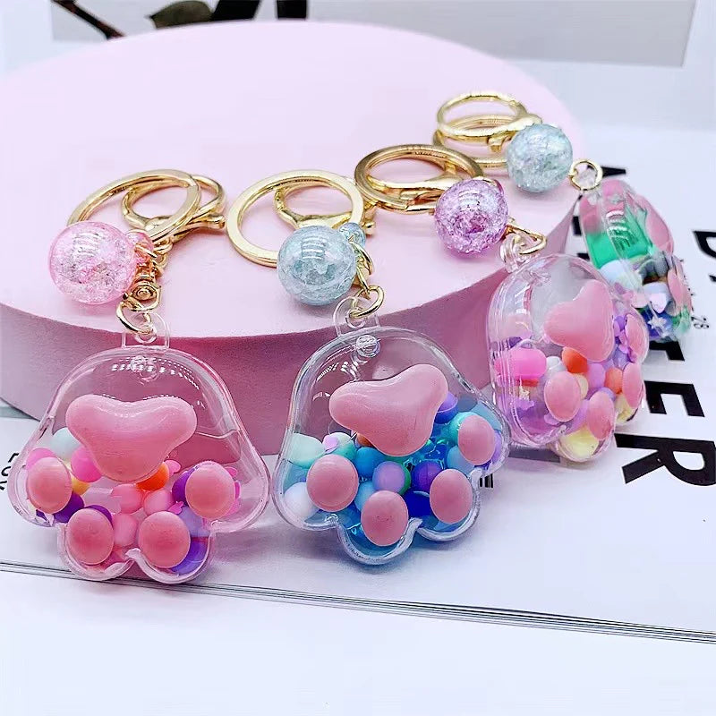 Paw Float 3D Keycharm