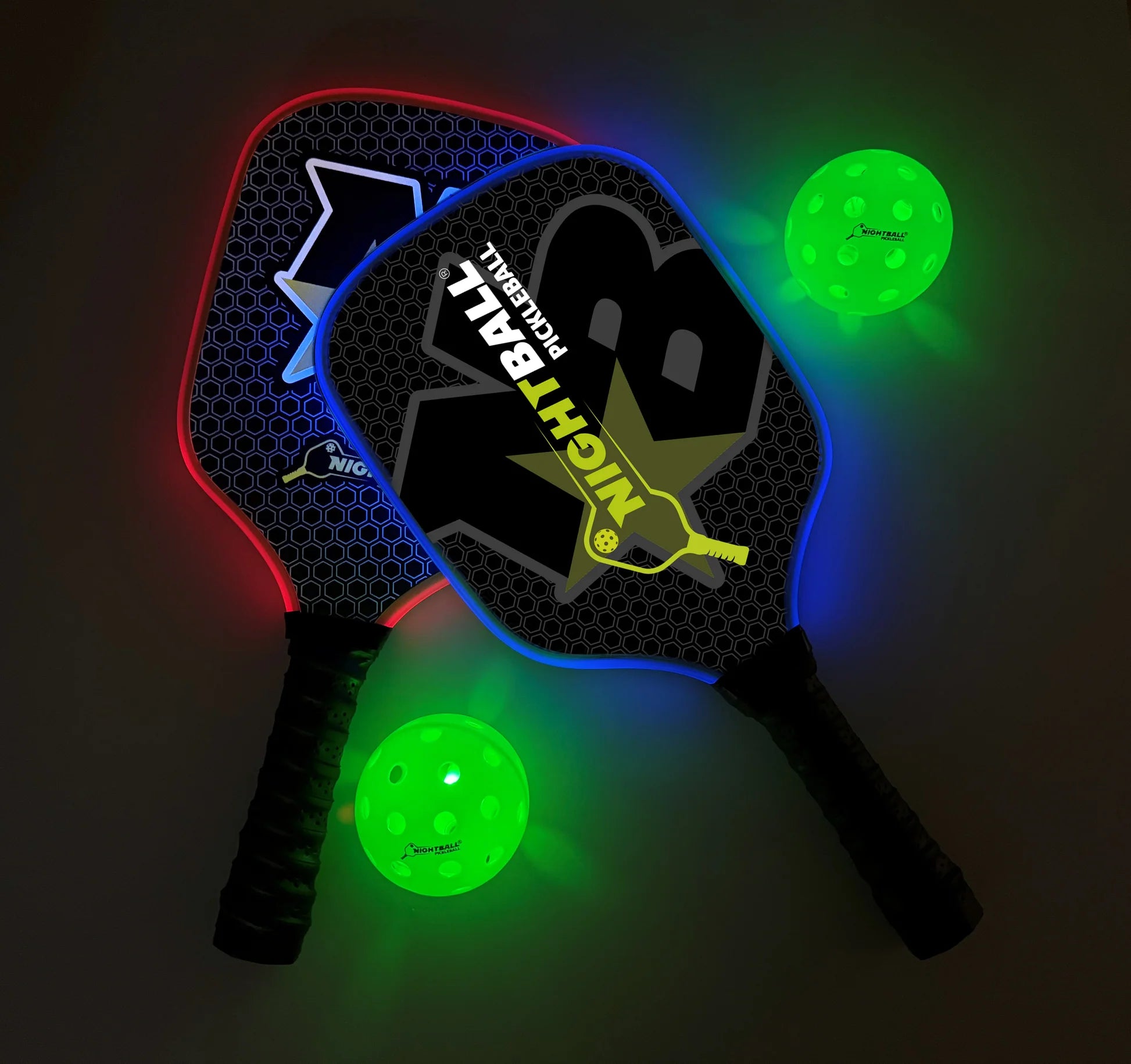 Tangle NightBall LED Pickleball Set