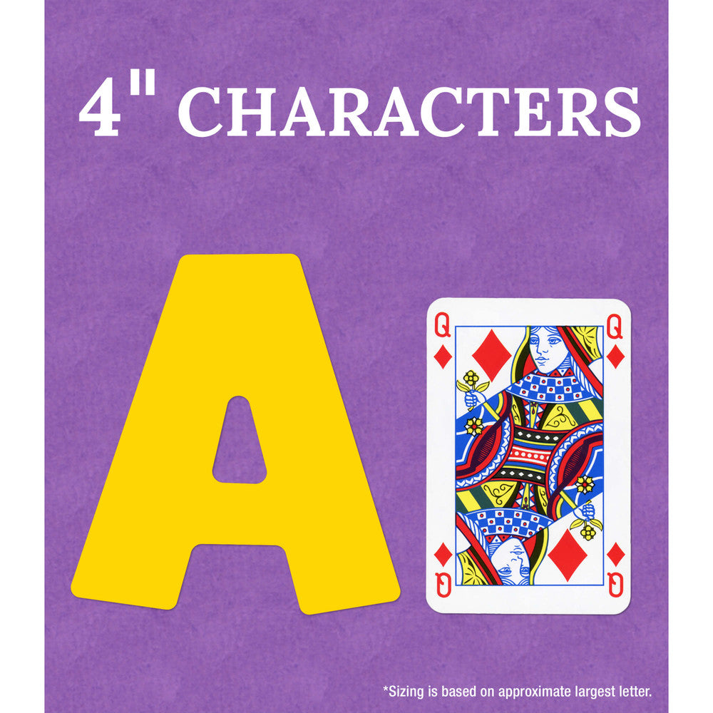 4in Color Splash Combo Pack Bulletin Board Letters