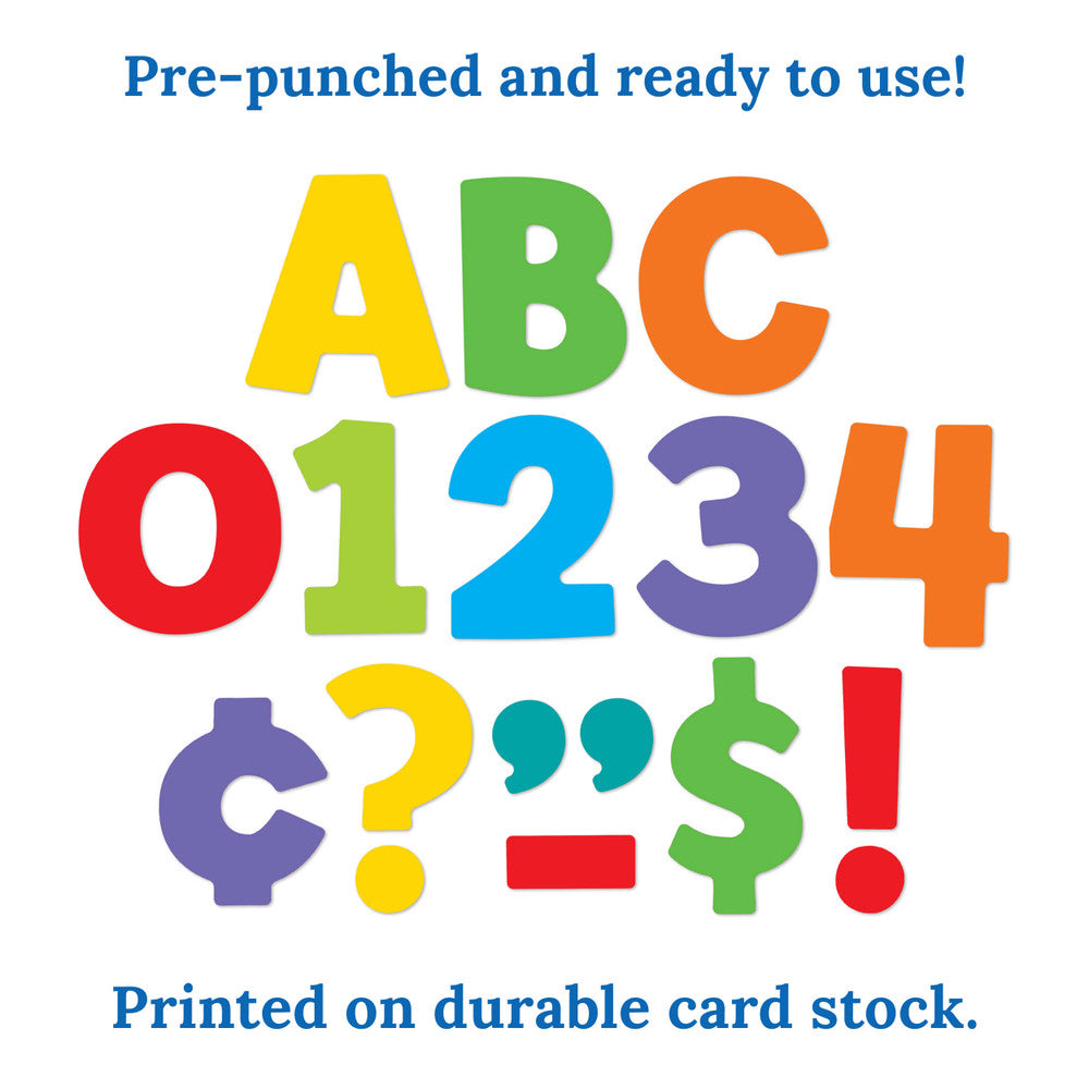 4in Color Splash Combo Pack Bulletin Board Letters
