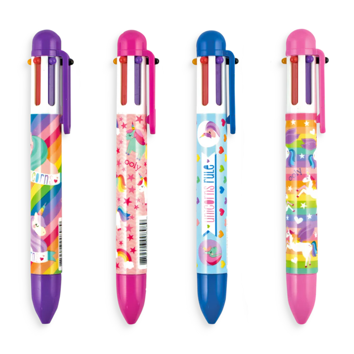 Ooly 6-Click Multi Color Pen Unique Unicorns