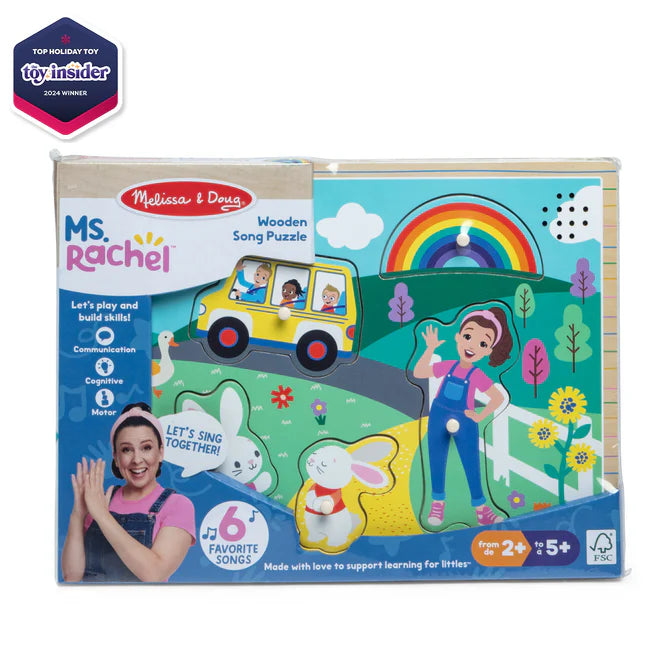 Melissa & Doug Ms. Rachel Wooden Song Puzzle – 6 Pieces
