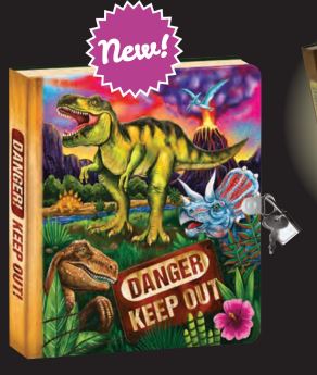 Dinosaur Glow Lock & Key Diary