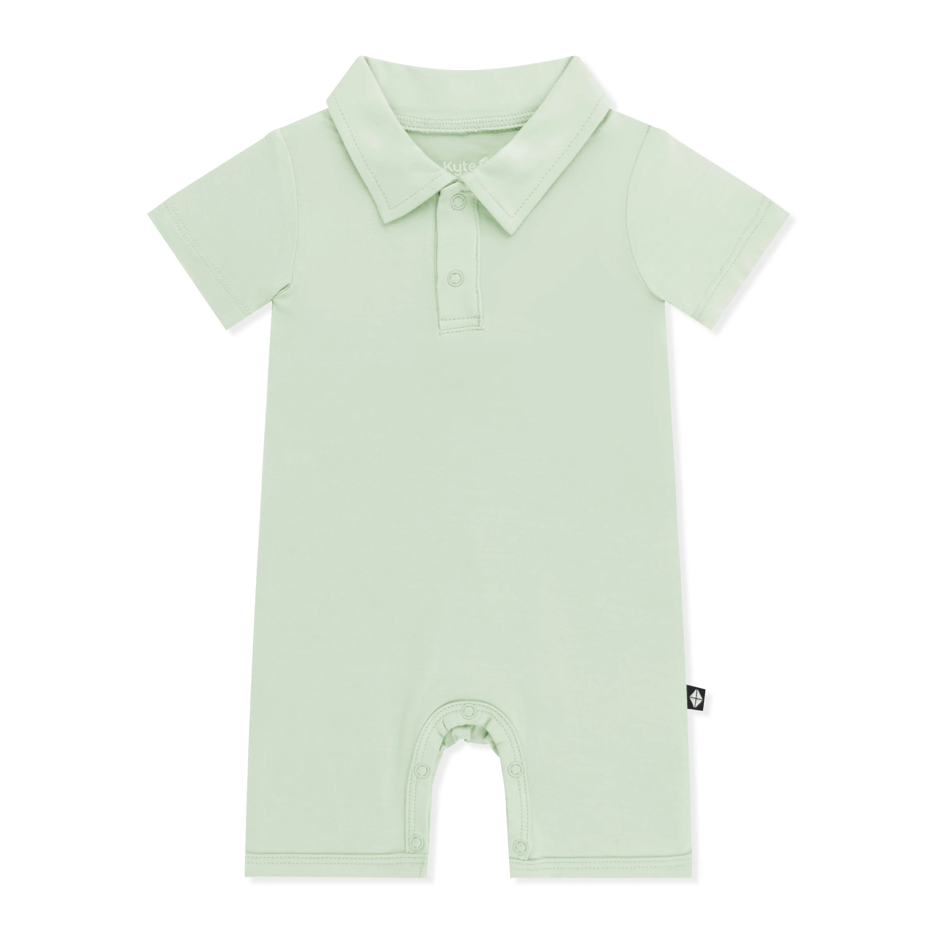 Kyte Baby Polo Shortall in Basil