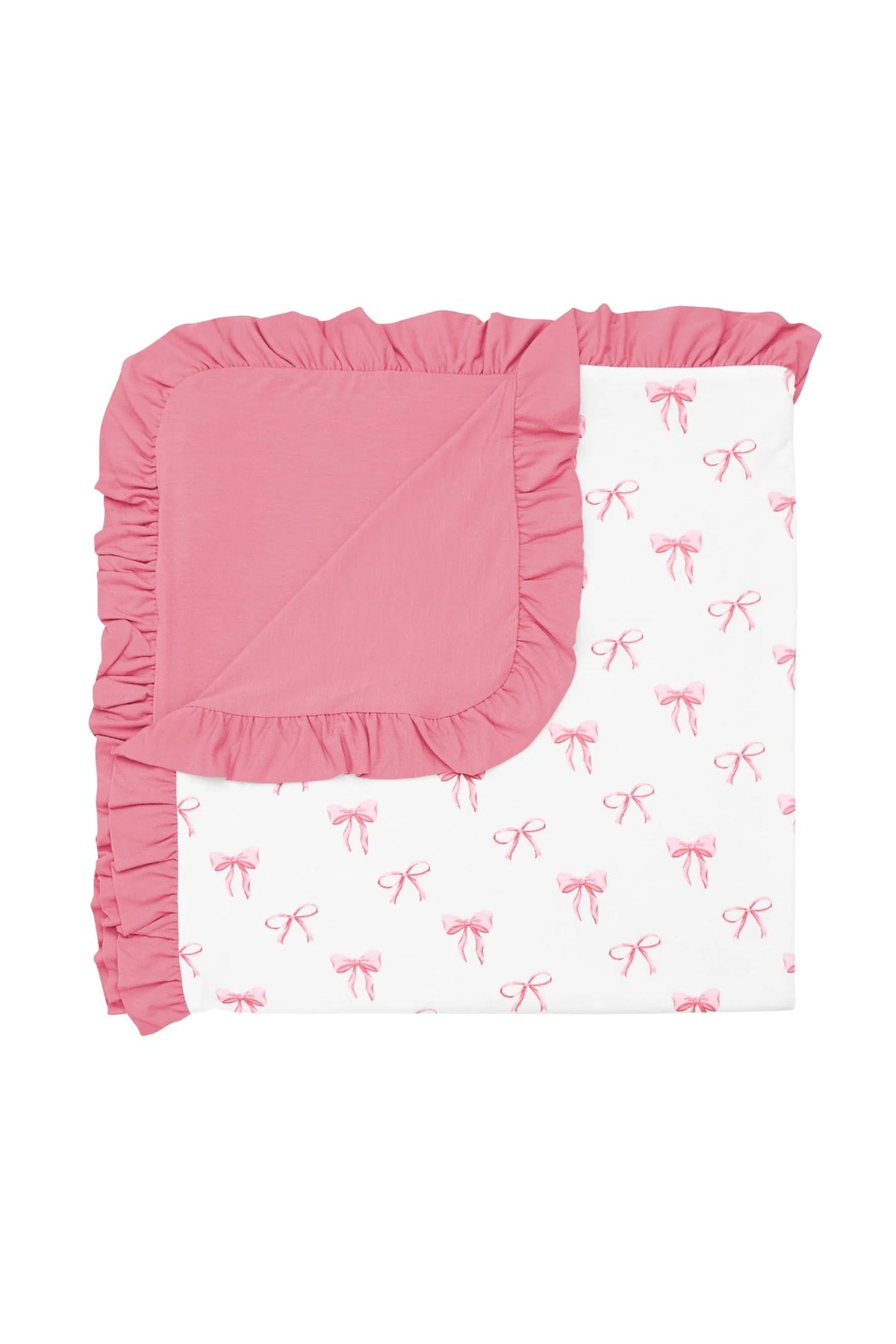 Kyte Baby Ruffle Baby Blanket in Bow - 0.5 TOG