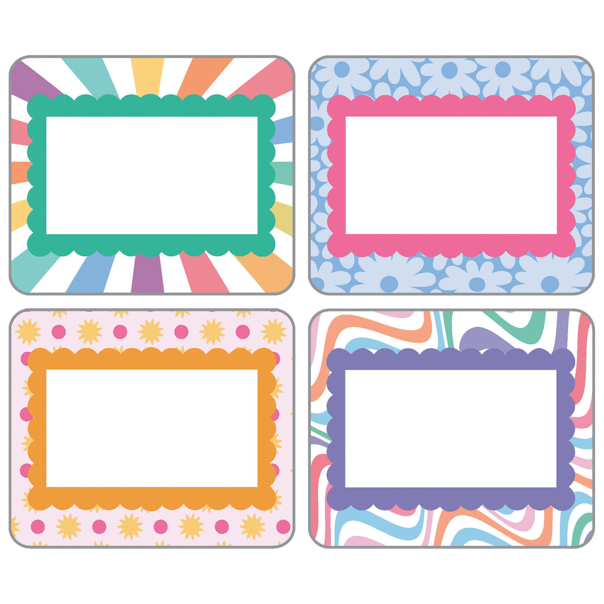 Retro Remix Name Tags